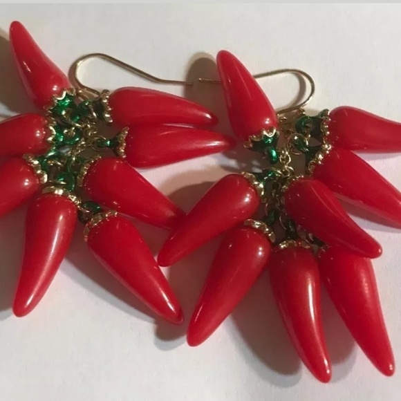 Kate Spade Spice It Up Red Chili Pepper Earrings - Picture 2 of 4
